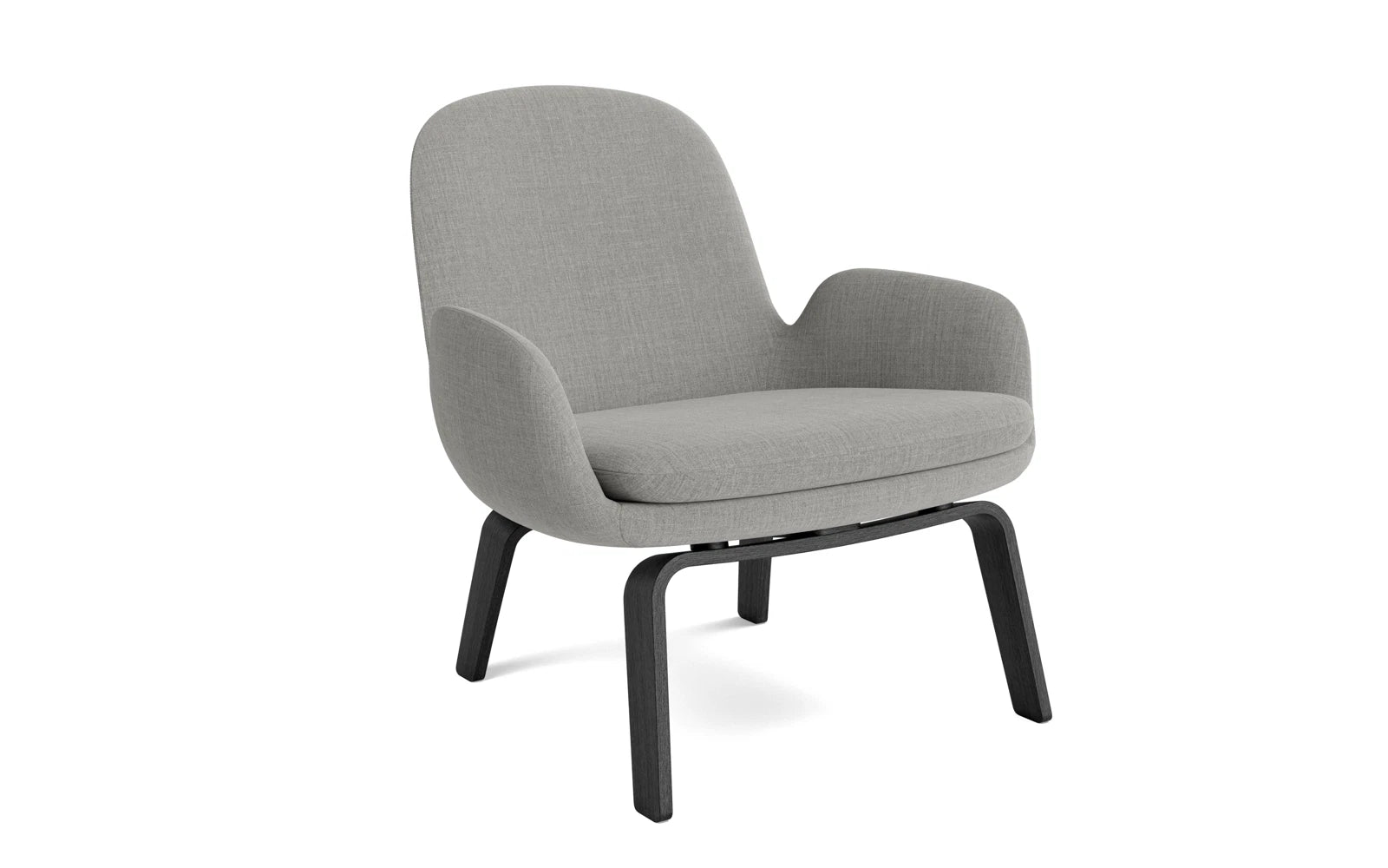 Era Lounge-Sessel niedrig schwarze Eiche Remix in Remix 133 präsentiert im Onlineshop von KAQTU Design AG. Sessel ist von Normann Copenhagen