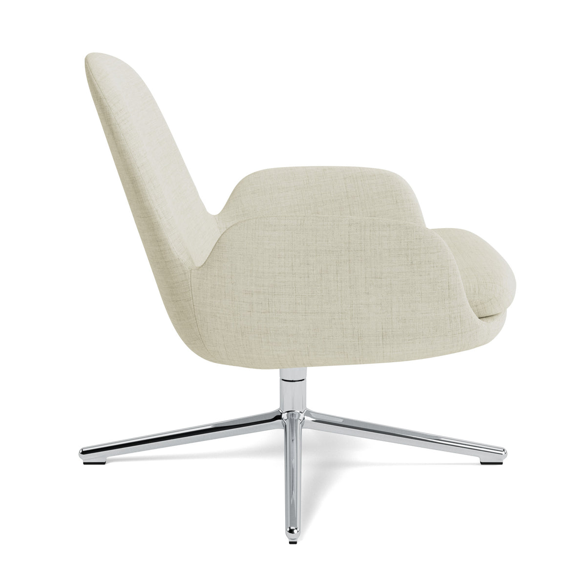 Era Lounge-Sessel niedrig mit Drehgestell in Ultra Leder präsentiert im Onlineshop von KAQTU Design AG. Sessel ist von Normann Copenhagen