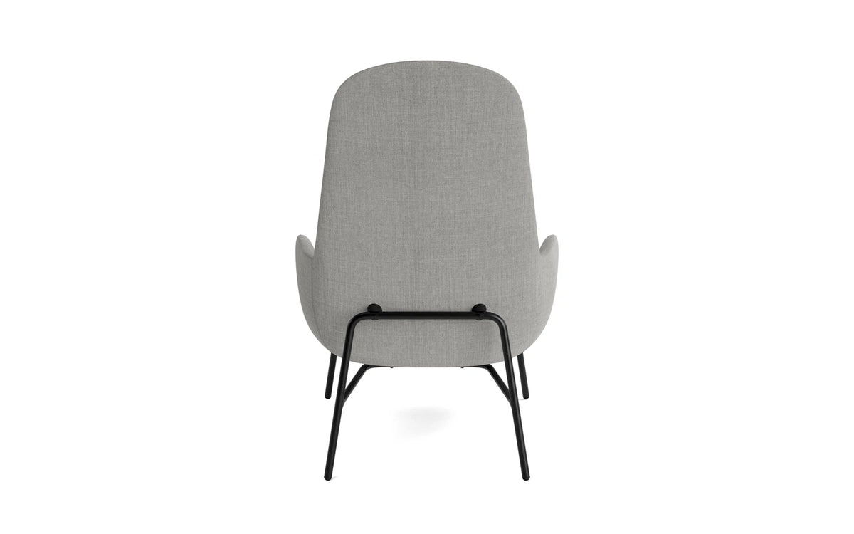 Era Lounge-Sessel hoch schwarzer Stahl Remix in Remix 133 präsentiert im Onlineshop von KAQTU Design AG. Sessel ist von Normann Copenhagen