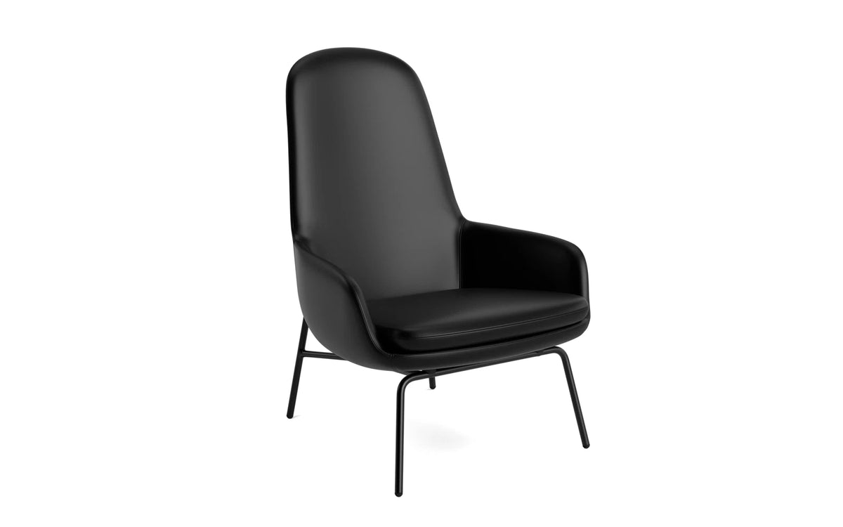 Era Lounge-Sessel hoch schwarzer Stahl Ultra in Ultra 41599 präsentiert im Onlineshop von KAQTU Design AG. Sessel ist von Normann Copenhagen