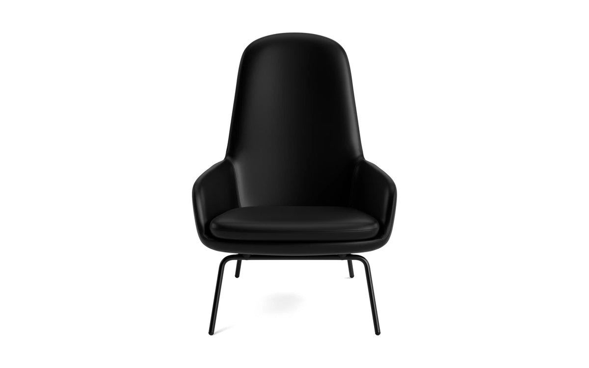 Era Lounge-Sessel hoch schwarzer Stahl Ultra in Ultra 41599 präsentiert im Onlineshop von KAQTU Design AG. Sessel ist von Normann Copenhagen
