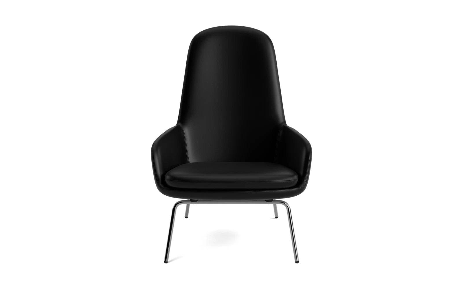 Erleben Sie den Era Lounge-Sessel hoch Chrom Ultra von Normann Copenhagen – ein stilvolles Designhighlight, das Komfort und Eleganz in Ihr Zuhause bringt.