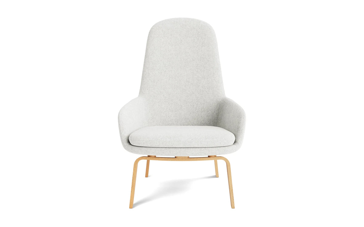 Era Lounge-Sessel hoch Eiche Hallingdal in Hallingdal 110 präsentiert im Onlineshop von KAQTU Design AG. Sessel ist von Normann Copenhagen