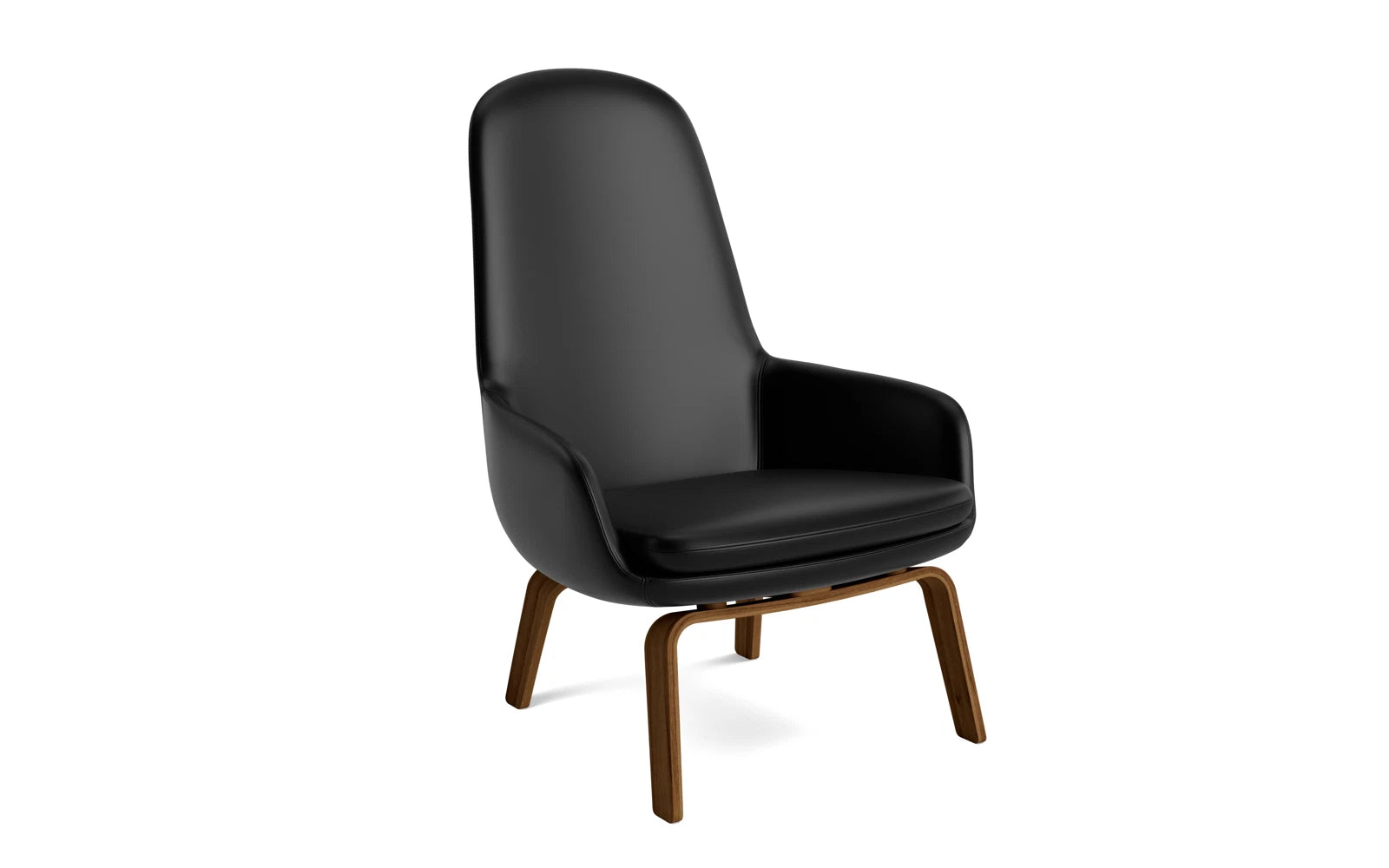 Der Era Lounge-Sessel hoch von Normann Copenhagen vereint elegantes Design und edles Eichenholz für ein luxuriöses Sitzerlebnis.