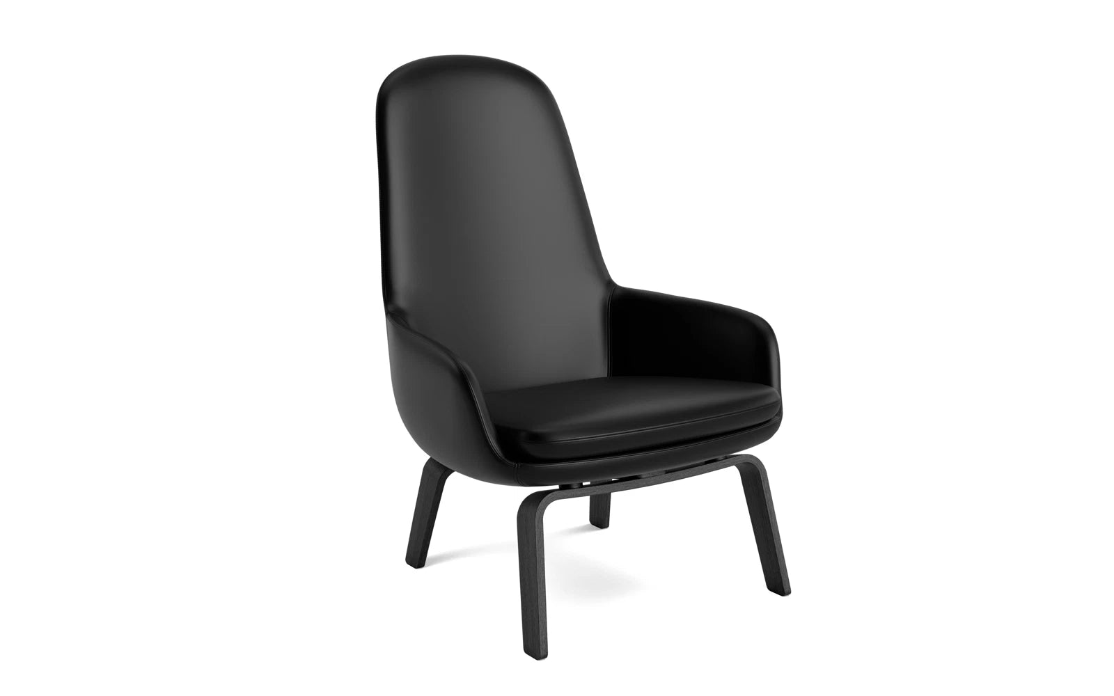 Der Era Lounge-Sessel hoch von Normann Copenhagen vereint elegantes Design und edles Eichenholz für ein luxuriöses Sitzerlebnis.