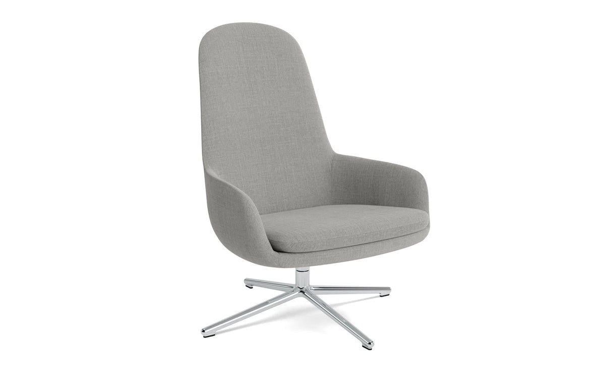 Era Lounge-Sessel hoch mit Drehgestell Aluminium Remix in Remix 133 präsentiert im Onlineshop von KAQTU Design AG. Drehsessel ist von Normann Copenhagen