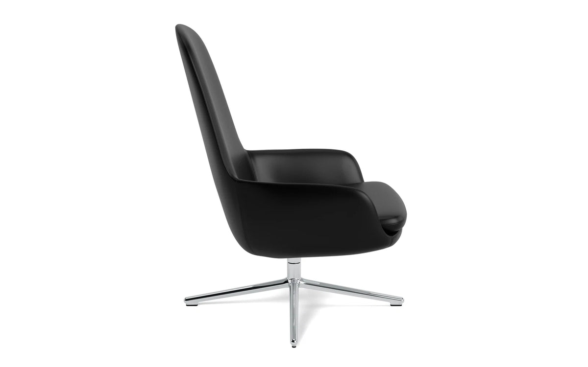 Era Lounge-Sessel hoch mit Drehgestell Aluminium Ultra in Ultra 41599 präsentiert im Onlineshop von KAQTU Design AG. Drehsessel ist von Normann Copenhagen