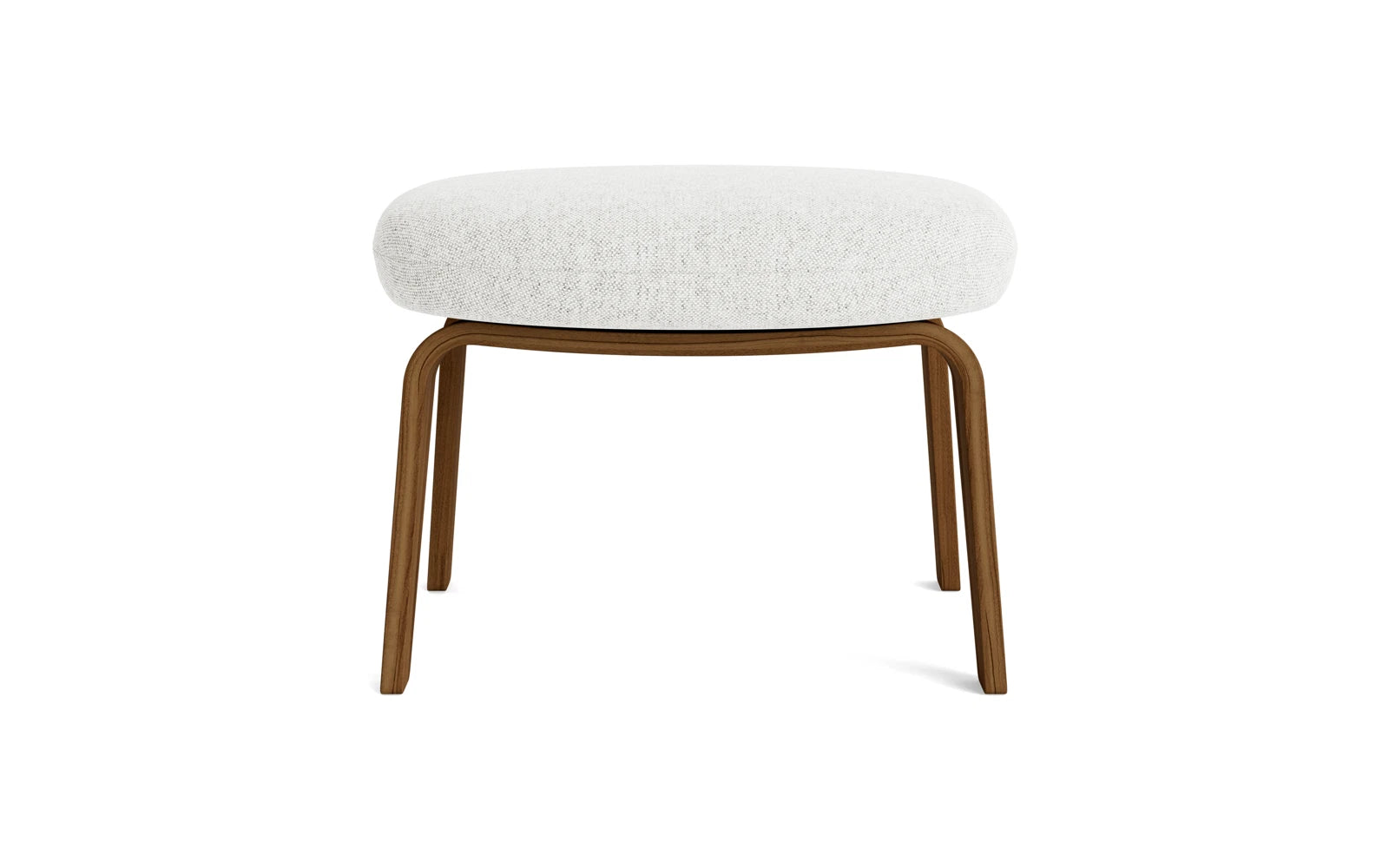 Erleben Sie den Era Fusshocker von Normann Copenhagen: Ein zeitloses Möbelstück aus Walnuss und Hallingdal, das Eleganz und Funktionalität vereint.