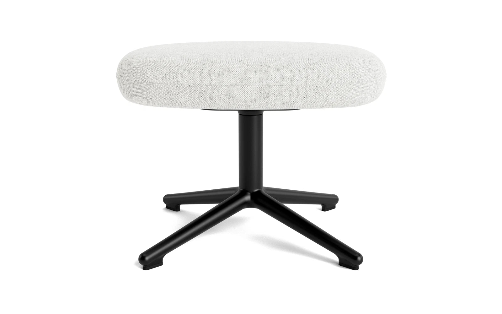 Erleben Sie den Era Fusshocker Swivel von Normann Copenhagen – ein stilvoller Hocker aus robustem Aluminium und hochwertigem Hallingdal-Stoff, der Eleganz und Funktionalität perfekt kombiniert.
