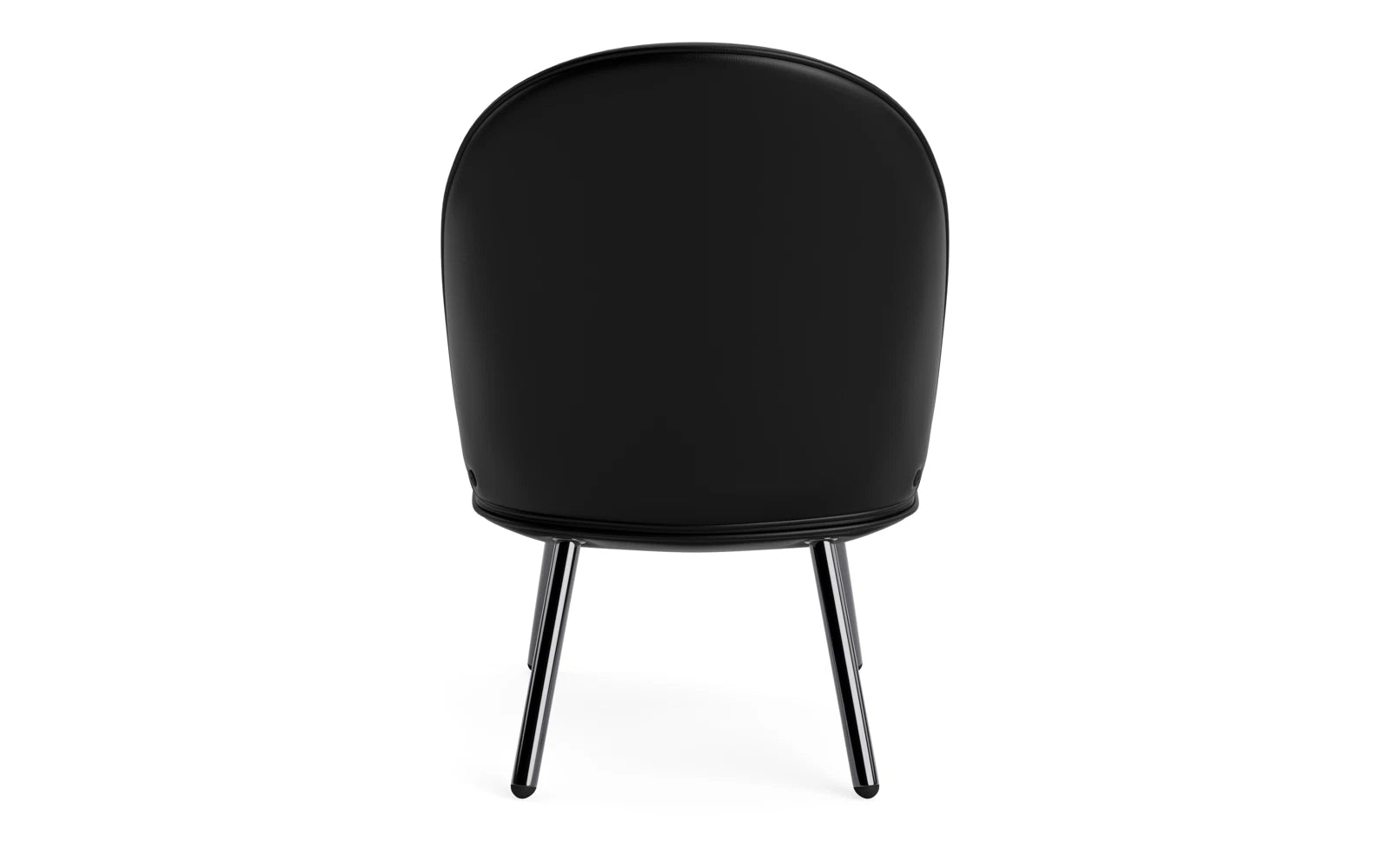 Erleben Sie den Ace Lounge-Sessel in elegantem Schwarz, der skandinavisches Design mit optimalem Sitzkomfort kombiniert – ideal für Ihr Zuhause.