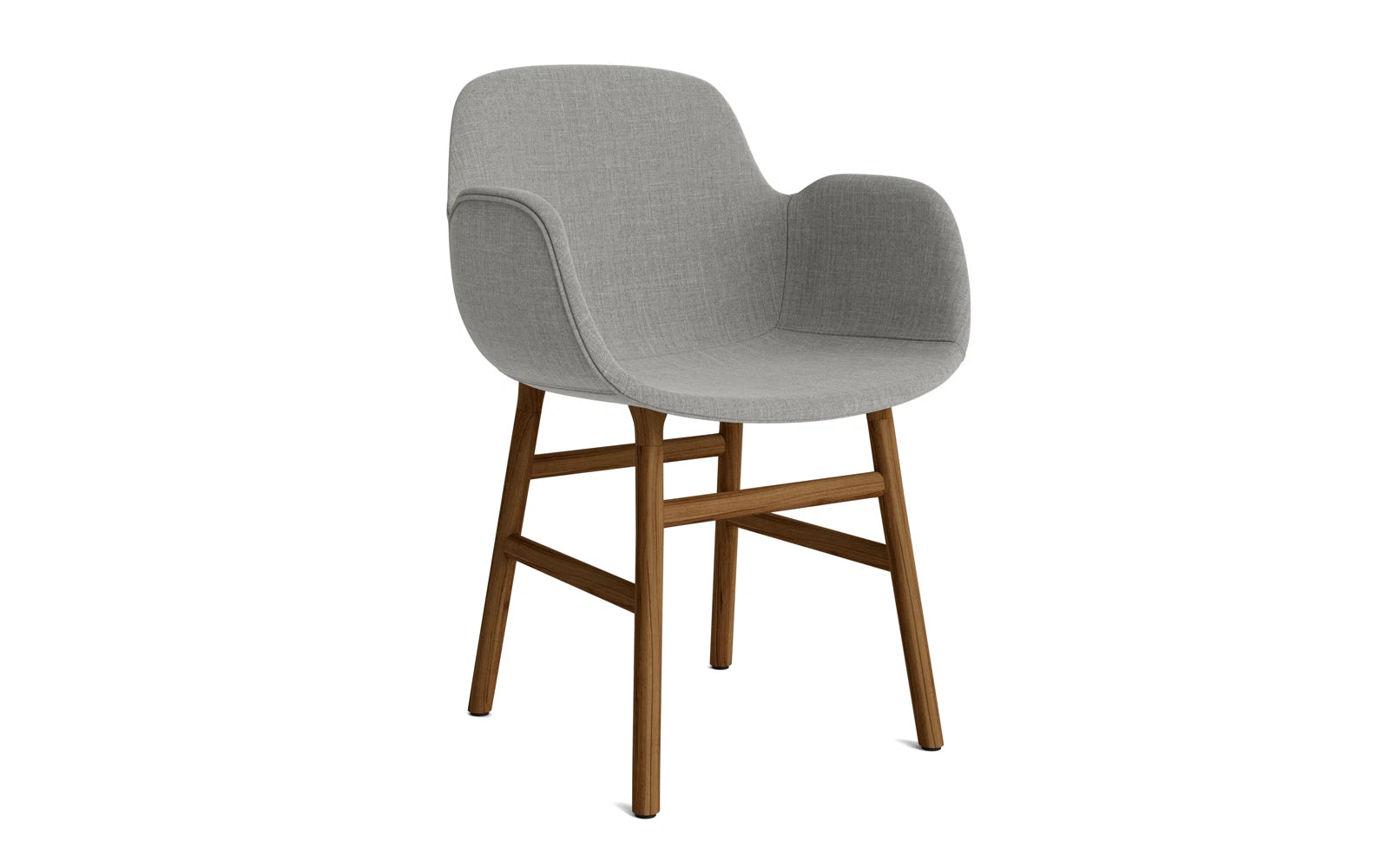 Form Lehnstuhl gepolstert Walnuss Remix in Remix 133 präsentiert im Onlineshop von KAQTU Design AG. Stuhl mit Armlehne ist von Normann Copenhagen