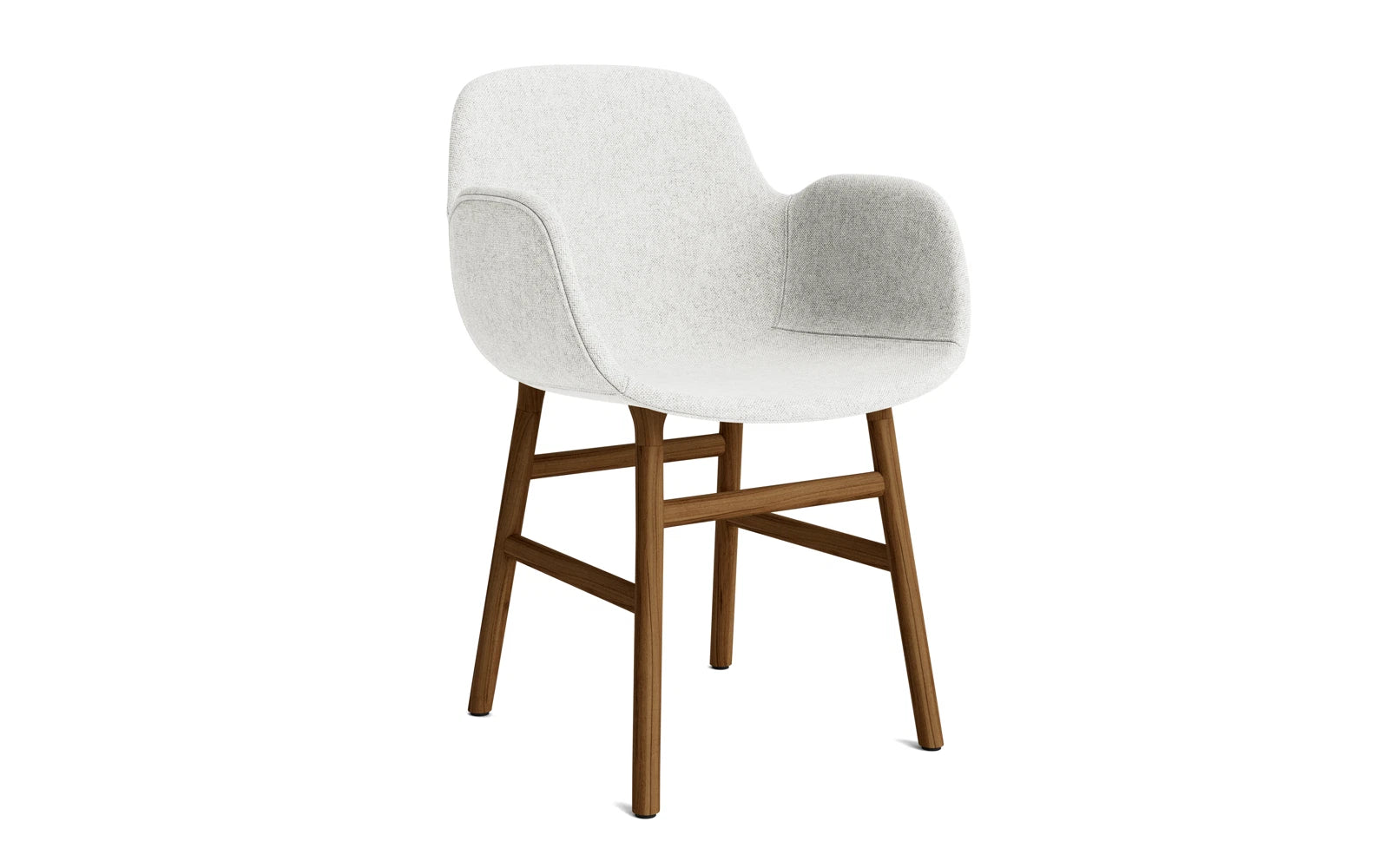 Form Lehnstuhl gepolstert Walnuss Hallingdal in Hallingdal 110 präsentiert im Onlineshop von KAQTU Design AG. Stuhl mit Armlehne ist von Normann Copenhagen