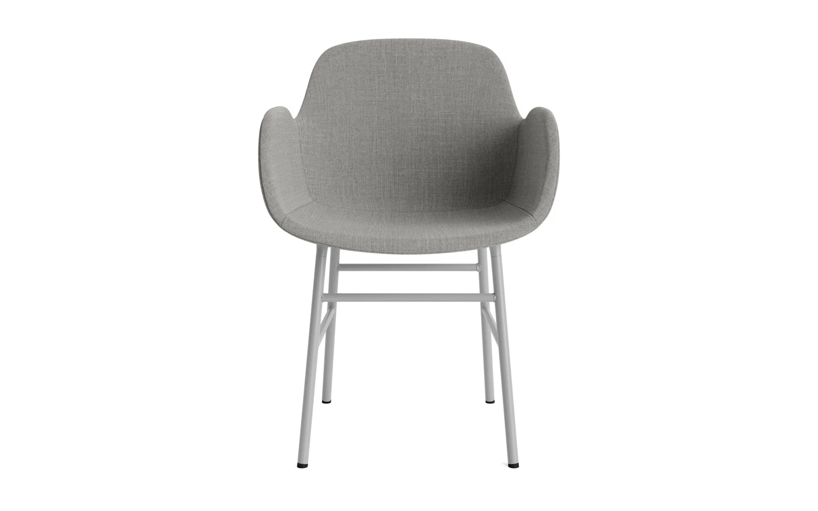 Erleben Sie den Form Lehnstuhl gepolstert Grau Stahl Remix von Normann Copenhagen – ein elegantes Möbelstück, das Komfort und zeitloses Design perfekt kombiniert.