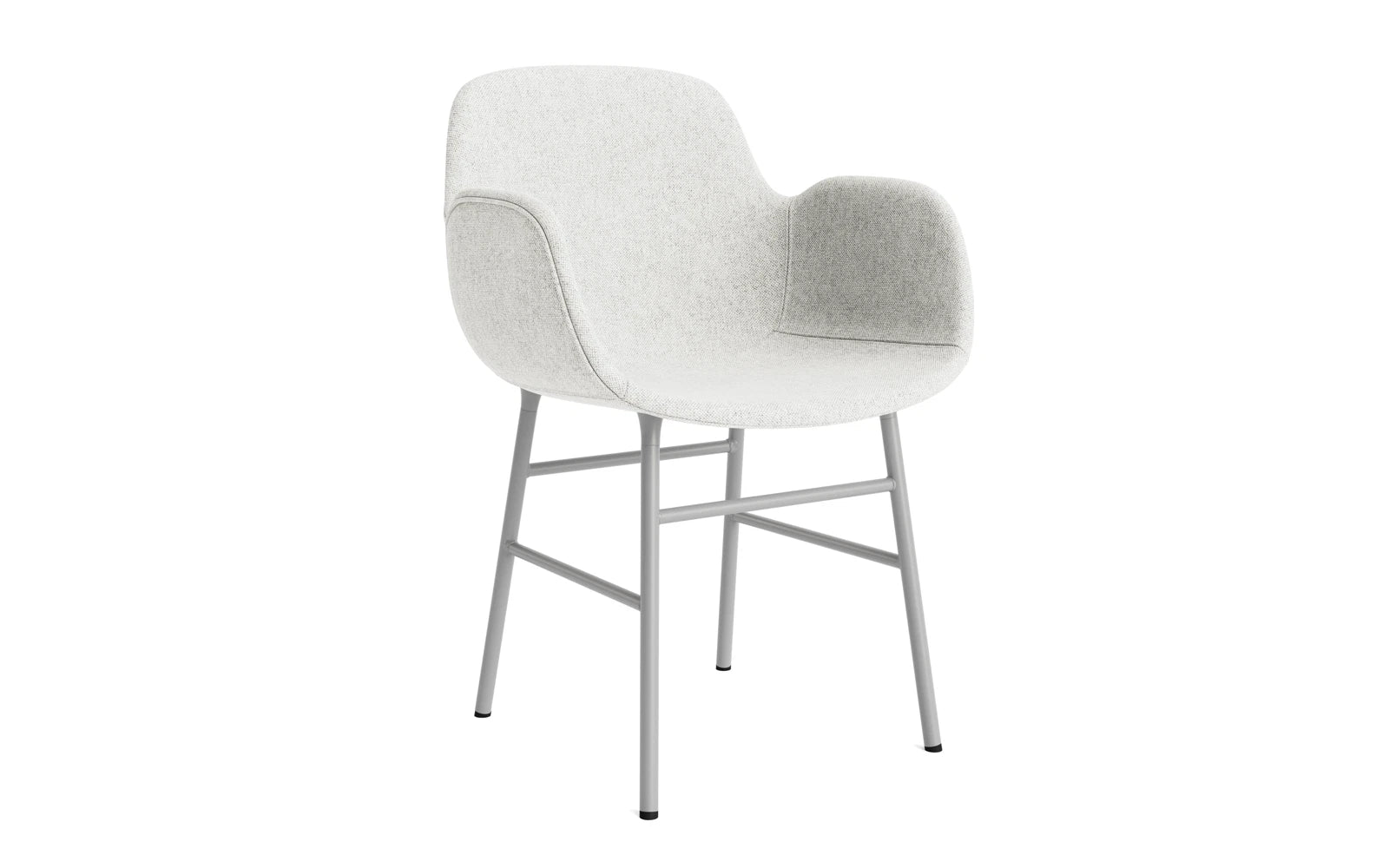 Form Lehnstuhl gepolstert Grau Stahl Hallingdal in Hallingdal 110 präsentiert im Onlineshop von KAQTU Design AG. Stuhl mit Armlehne ist von Normann Copenhagen