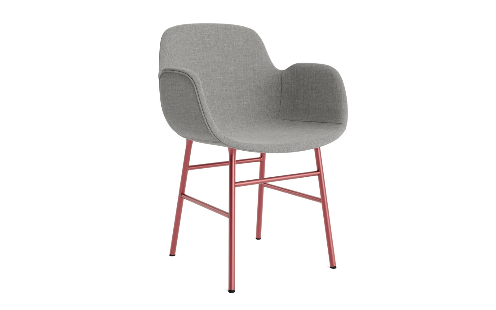 Form Lehnstuhl gepolstert Rot Stahl Remix in Remix 133 präsentiert im Onlineshop von KAQTU Design AG. Stuhl mit Armlehne ist von Normann Copenhagen