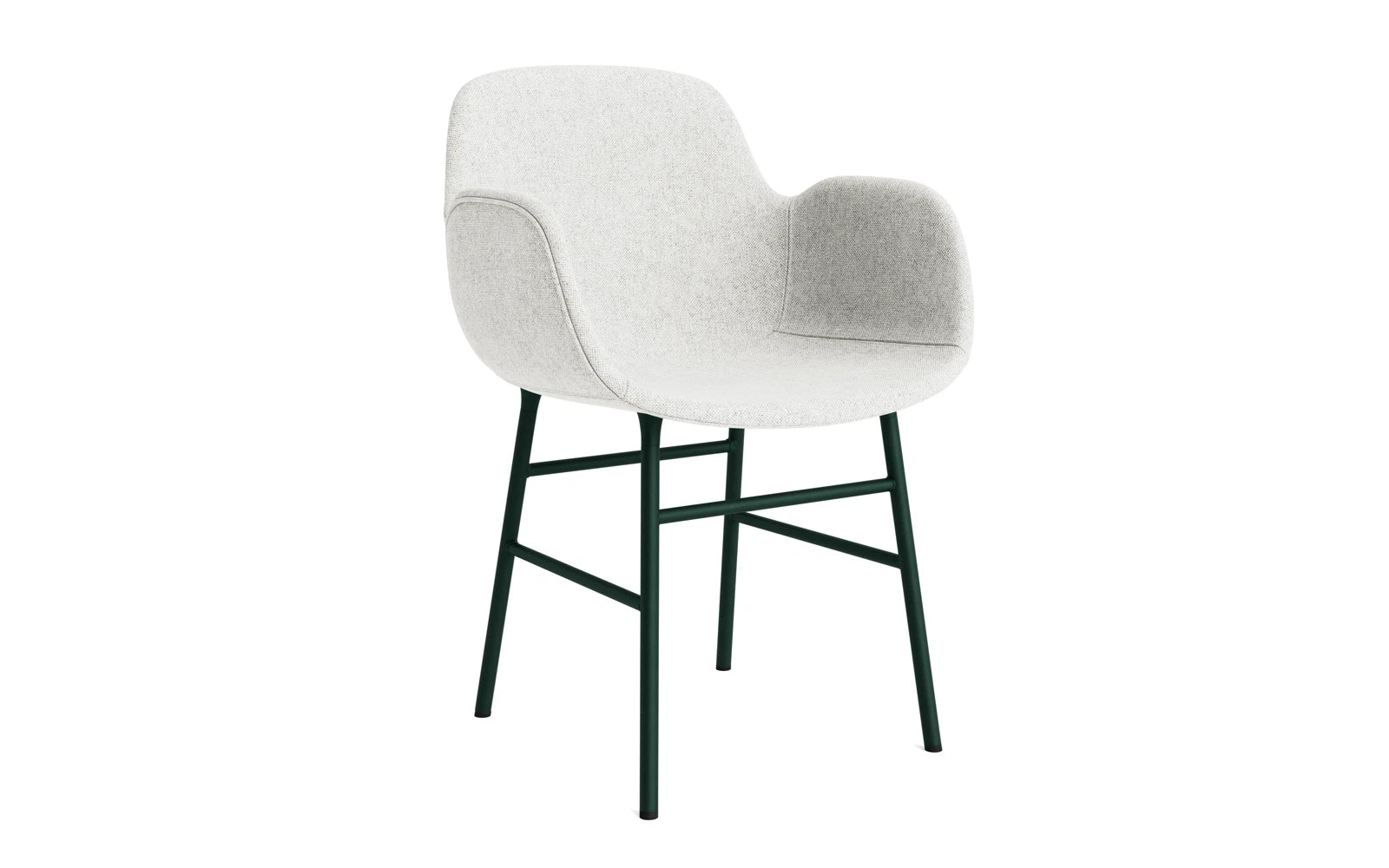 Form Lehnstuhl gepolstert Grün Stahl Hallingdal in Hallingdal 110 präsentiert im Onlineshop von KAQTU Design AG. Stuhl mit Armlehne ist von Normann Copenhagen