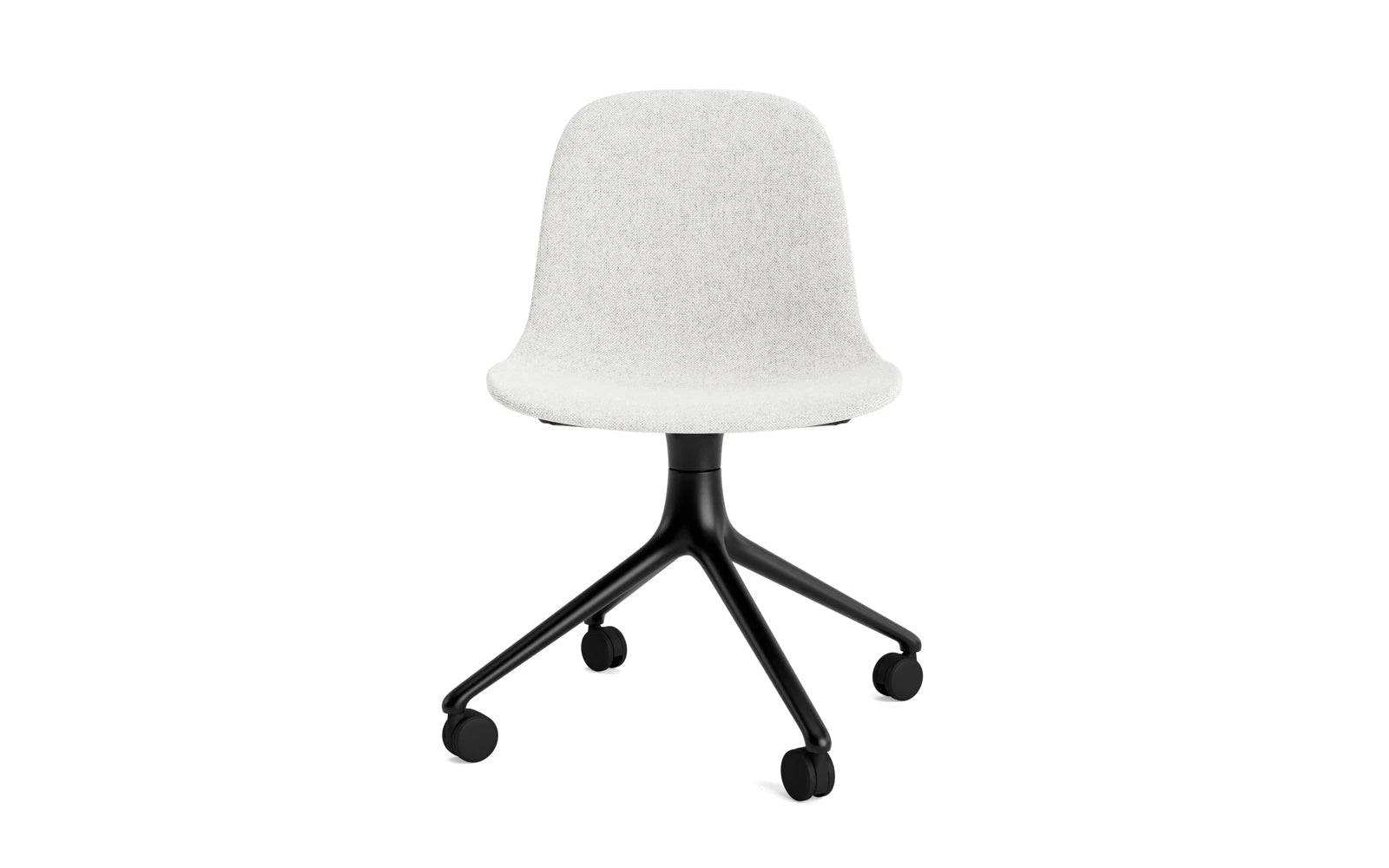 Erleben Sie den Form Drehstuhl 4W von Normann Copenhagen: Elegantes Design, langlebiges Aluminium und komfortable Hallingdal-Polsterung für stilvolle Räume.