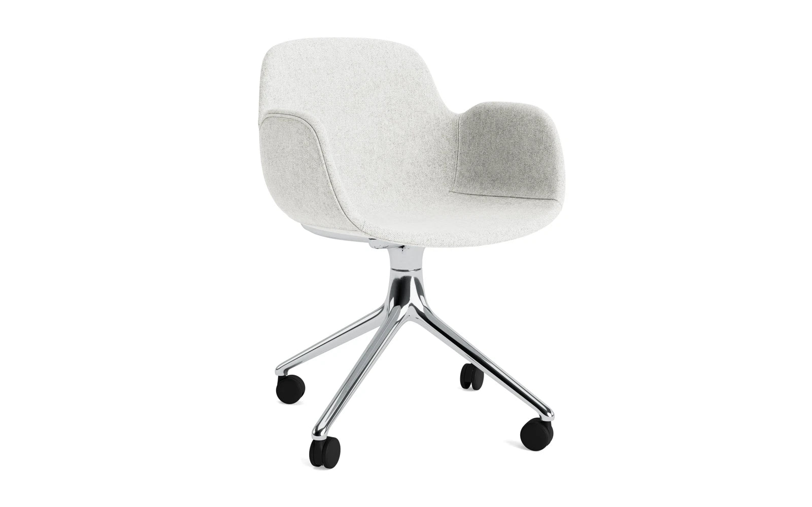 Form Drehsessel 4W Vollpolster Aluminium/Hallingdal in Hallingdal 110 präsentiert im Onlineshop von KAQTU Design AG. Sessel ist von Normann Copenhagen