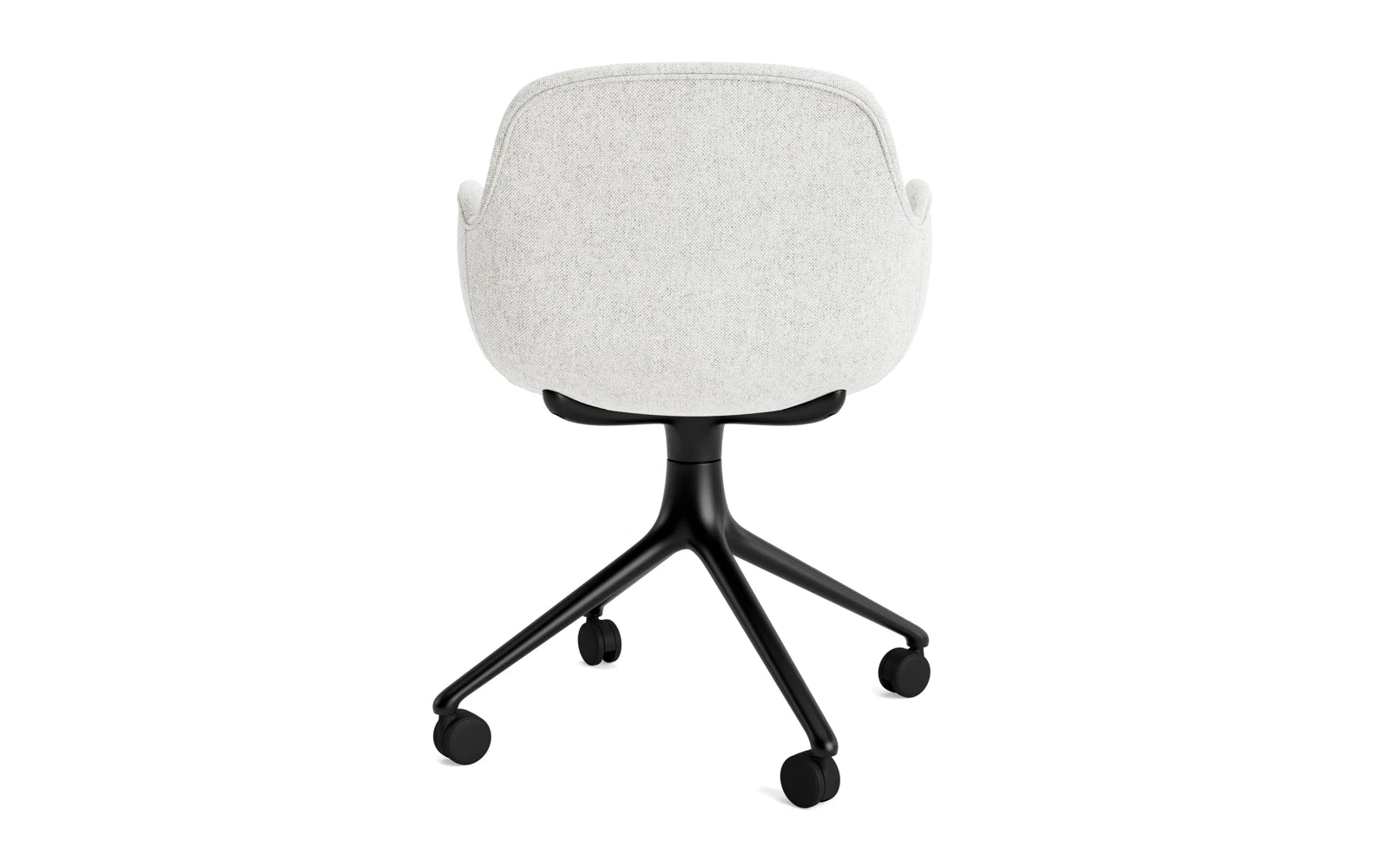 Erleben Sie den Form Drehsessel 4W Vollpolster von Normann Copenhagen – ein elegantes Design mit Aluminiumgestell, das Stil und Komfort vereint.