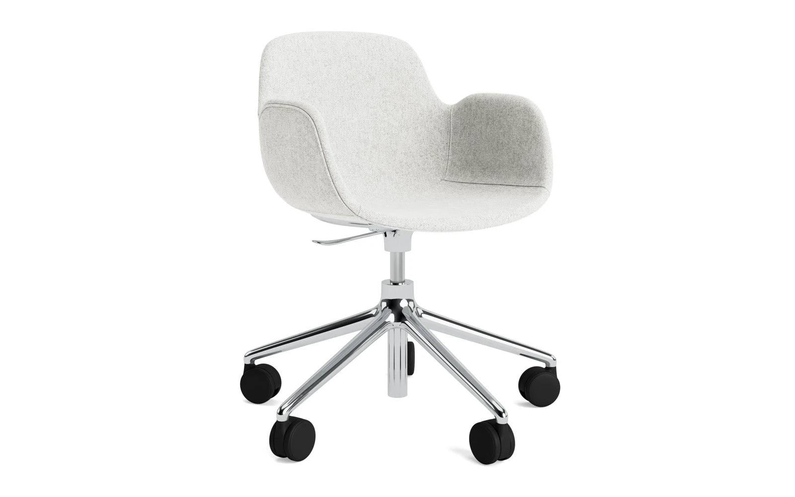 Form Drehsessel mit Rollen Vollpolster aluminium Hallingdal in Hallingdal 110 präsentiert im Onlineshop von KAQTU Design AG. Sessel ist von Normann Copenhagen