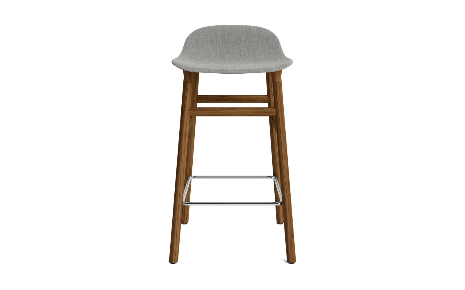 Erleben Sie den Form Barstuhl 65 cm gepolstert Walnuss Remix von Normann Copenhagen – ein elegantes Designhighlight, das Stil und Bequemlichkeit vereint.