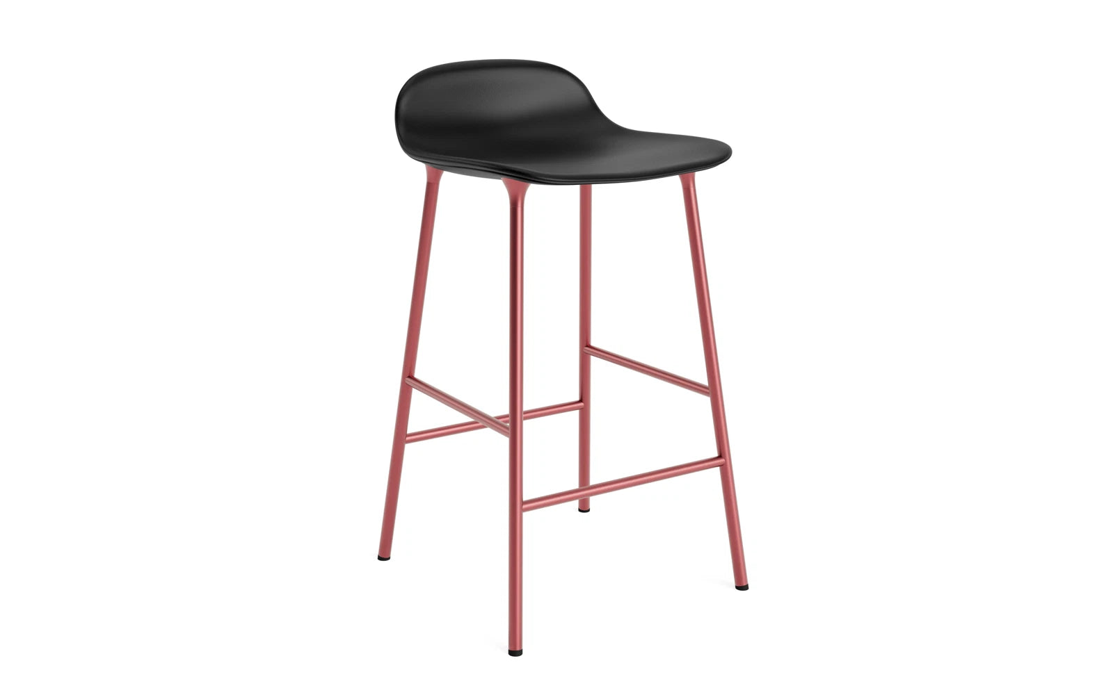 Form Barstuhl 65 cm gepolstert rot Stahl Ultra in Ultra 41599 präsentiert im Onlineshop von KAQTU Design AG. Barstuhl ist von Normann Copenhagen