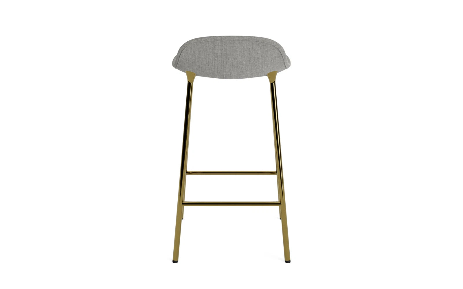 Erleben Sie den Form Barstuhl 65 cm gepolstert Messing Remix von Normann Copenhagen – ein elegantes Designhighlight für Ihr Zuhause, das Komfort und Stil vereint.