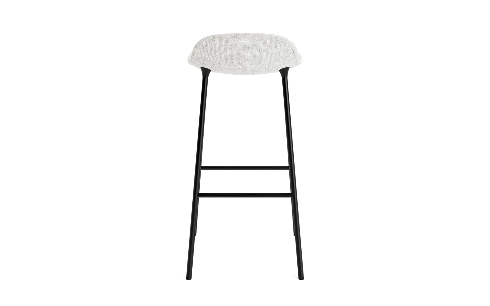 Erleben Sie den Form Barstuhl 75 cm von Normann Copenhagen – gepolstert, modern und aus hochwertigem Stahl. Ideal für Ihre Bar oder Küche!
