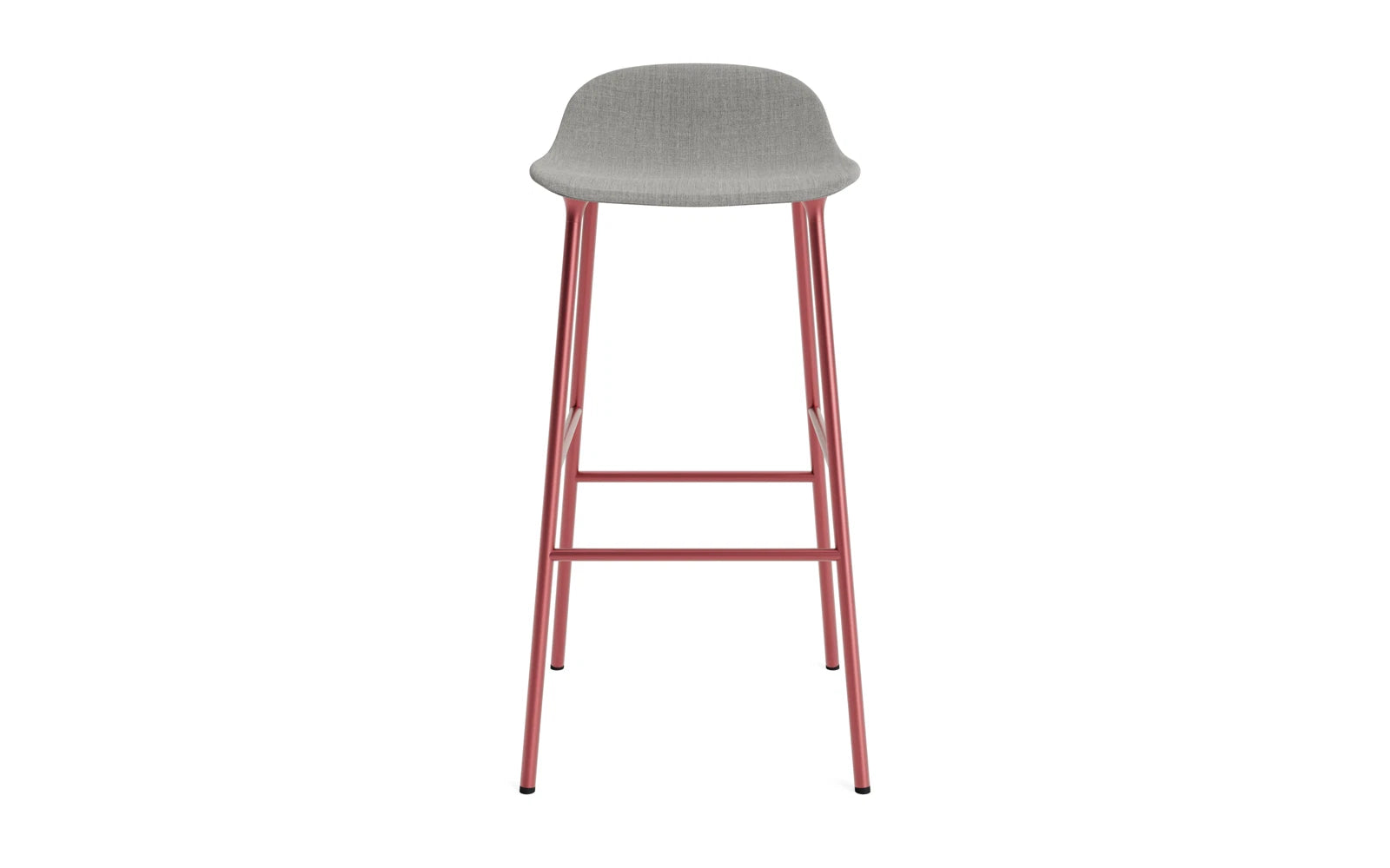 Erleben Sie den stilvollen Form Barstuhl 75 cm in Rot Remix von Normann Copenhagen – gepolstert, robust und perfekt für jeden modernen Raum.