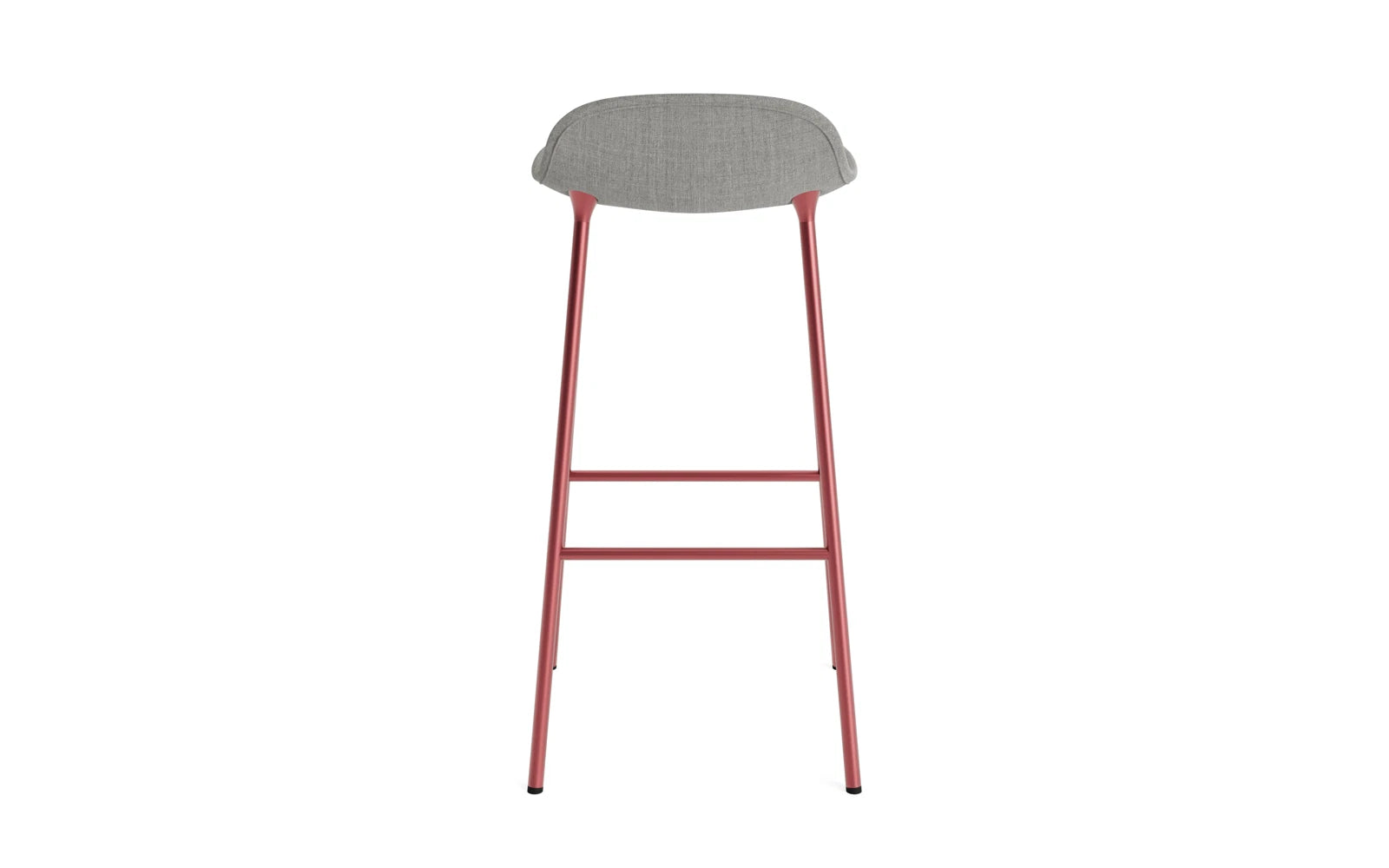 Erleben Sie den Form Barstuhl 75 cm in Rot Remix von Normann Copenhagen – gepolstert, modern und perfekt für Ihre Bar oder Küche.