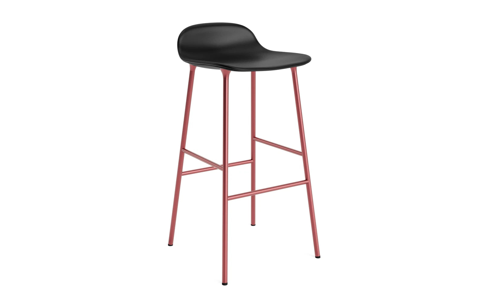 Form Barstuhl 75 cm gepolstert Stahl rot Ultra in Ultra 41599 präsentiert im Onlineshop von KAQTU Design AG. Barstuhl ist von Normann Copenhagen