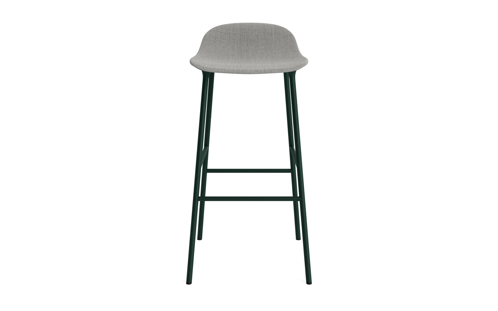 Erleben Sie den Form Barstuhl 75 cm in elegantem Grün von Normann Copenhagen – gepolstert für höchsten Sitzkomfort und zeitgemäße Ästhetik.