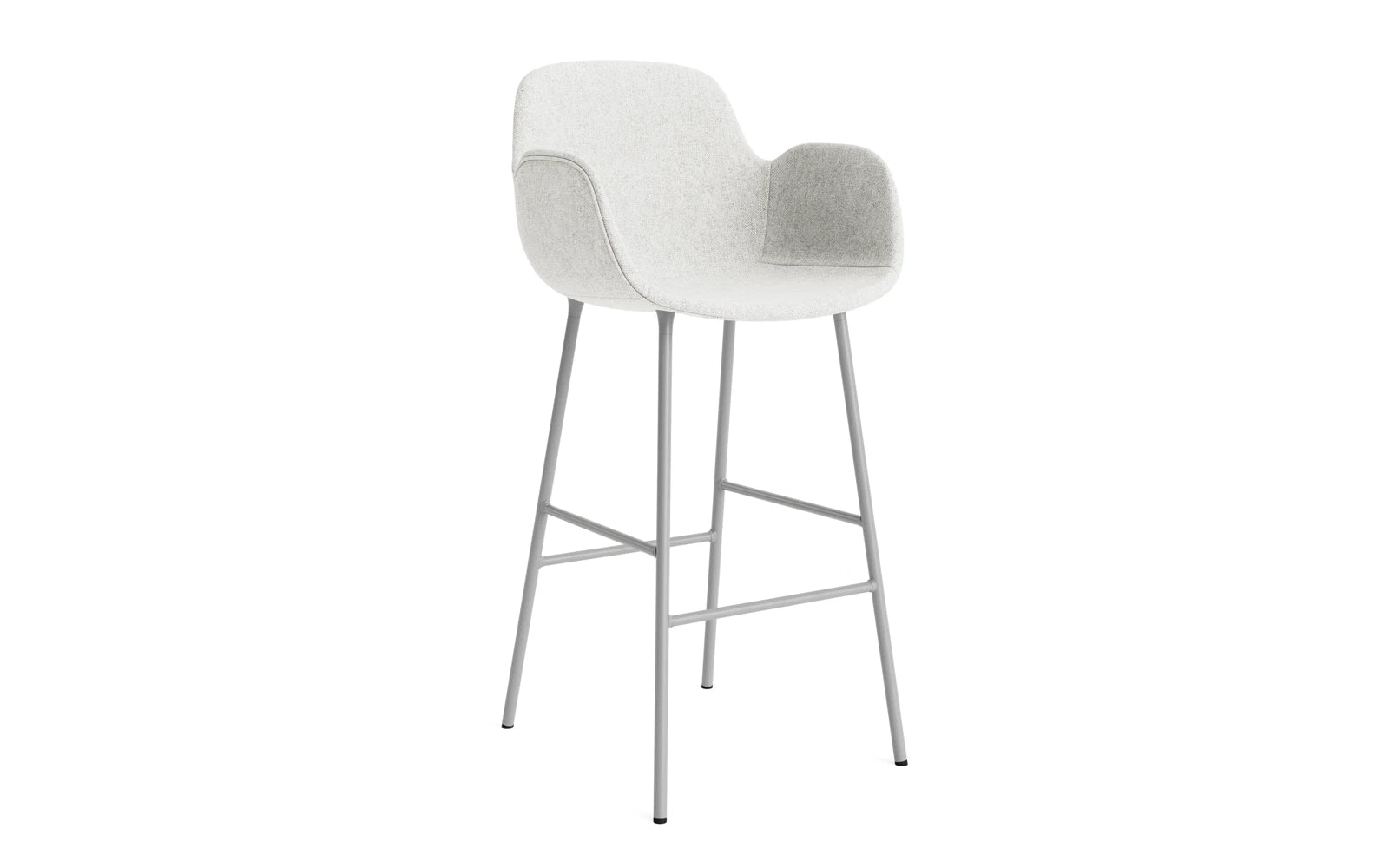 Form Barstuhl mit Armlehne 75 cm gepolstert Grau Stahl Hallingdal in Hallingdal 110 präsentiert im Onlineshop von KAQTU Design AG. Barstuhl ist von Normann Copenhagen