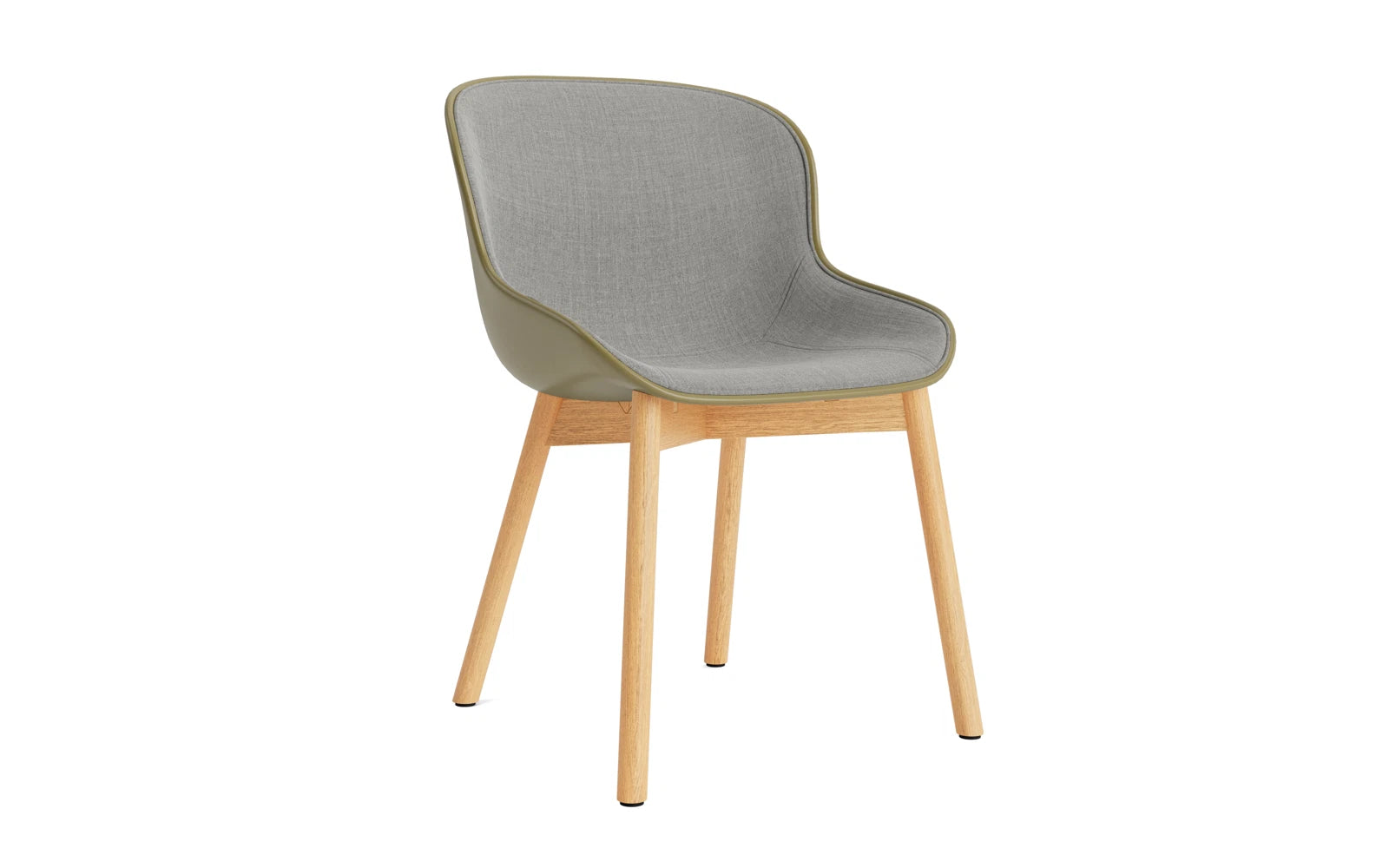 Hyg Stuhl Polster Eiche Olive/Remix in Remix 133 präsentiert im Onlineshop von KAQTU Design AG. Stuhl ist von Normann Copenhagen