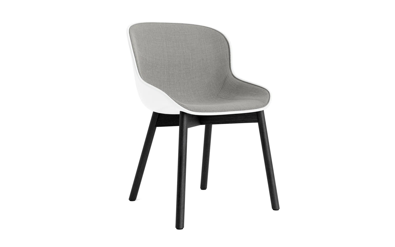 Hyg Stuhl Polster Schwarze Eiche Weiss/Remix in Remix 133 präsentiert im Onlineshop von KAQTU Design AG. Stuhl ist von Normann Copenhagen