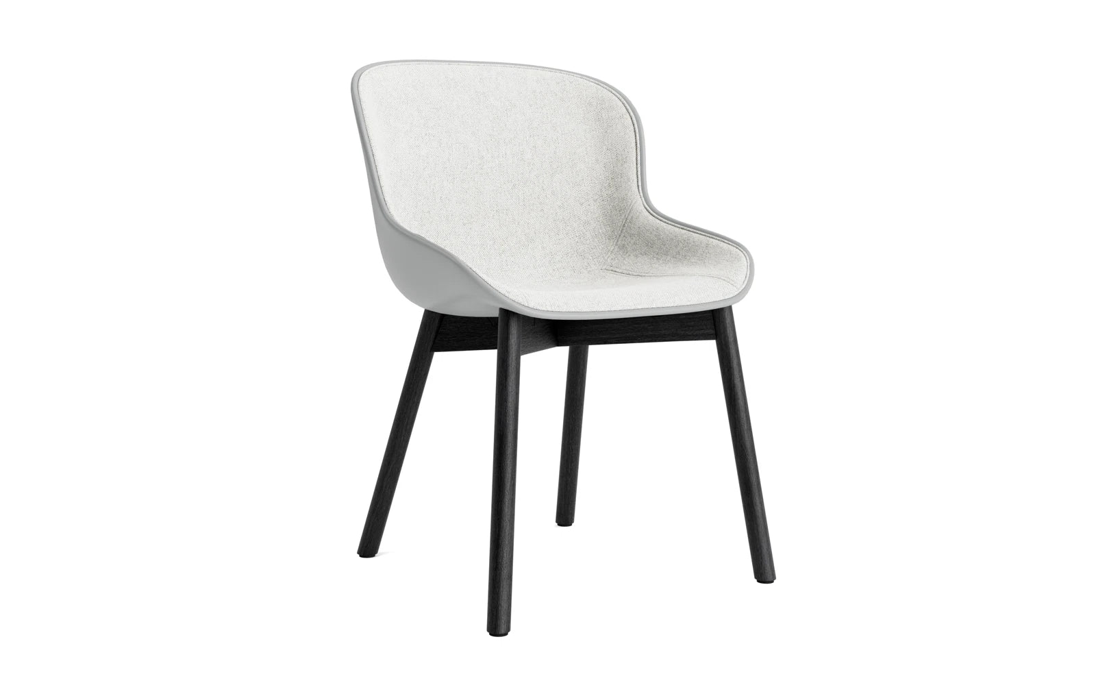 Hyg Stuhl Polster Schwarze Eiche Grau/Hallingdal in Hallingdal 110 präsentiert im Onlineshop von KAQTU Design AG. Stuhl ist von Normann Copenhagen