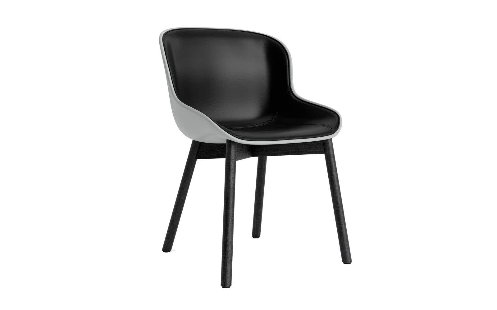 Hyg Stuhl Polster Schwarze Eiche Grau/Ultra in Ultra 41599 präsentiert im Onlineshop von KAQTU Design AG. Stuhl ist von Normann Copenhagen