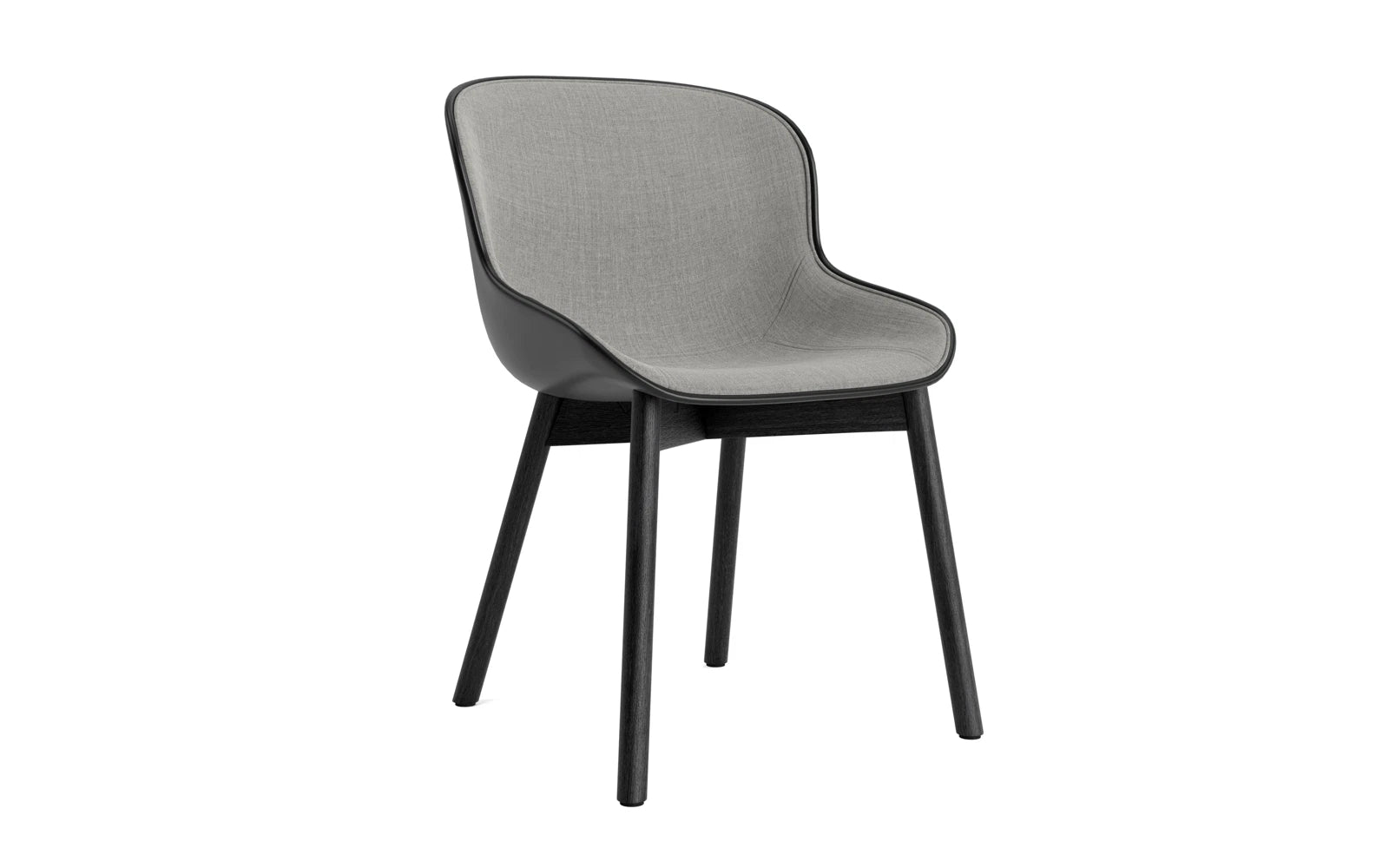 Hyg Stuhl Polster Schwarze Eiche Schwarz/Remix in Remix 133 präsentiert im Onlineshop von KAQTU Design AG. Stuhl ist von Normann Copenhagen