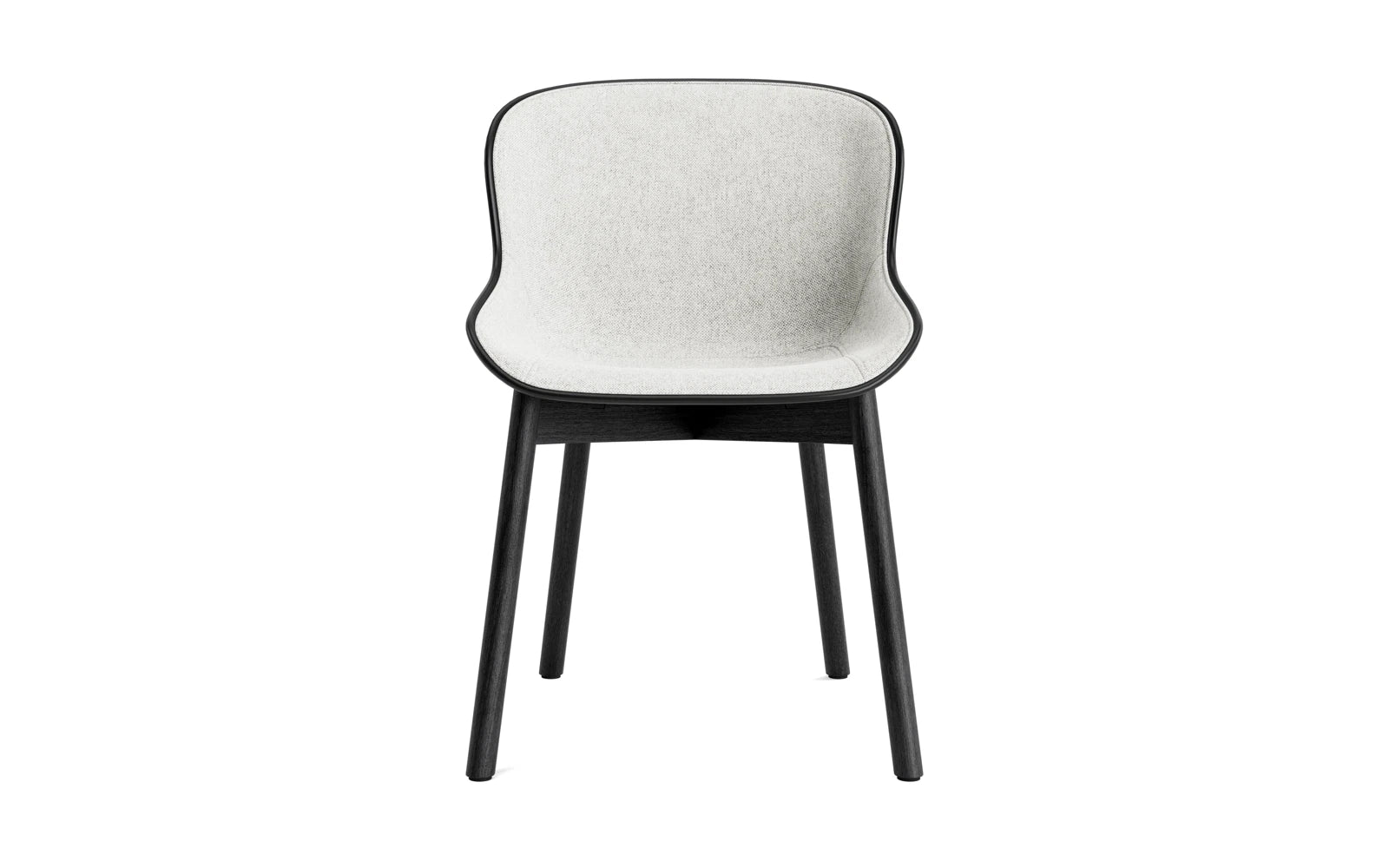 Genießen Sie skandinavische Eleganz mit dem Hyg Stuhl in schwarzer Eiche und Hallingdal-Polsterung – perfekt für jeden Raum.