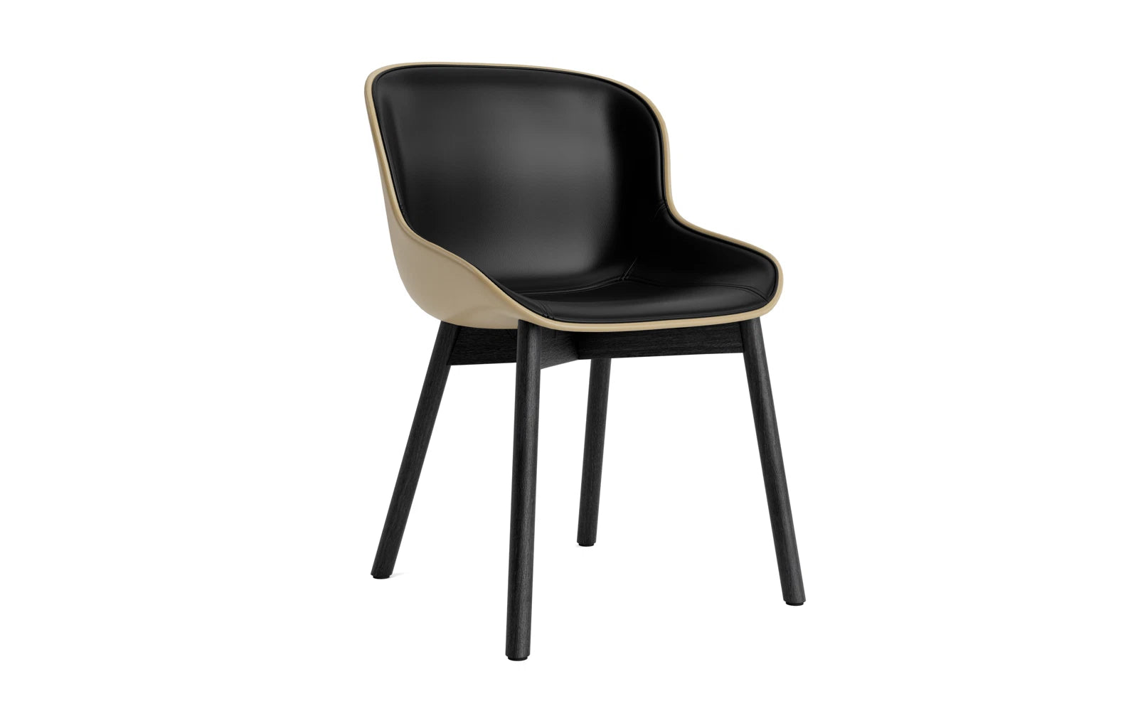 Hyg Stuhl Polster Schwarze Eiche Sand/Ultra in Ultra 41599 präsentiert im Onlineshop von KAQTU Design AG. Stuhl ist von Normann Copenhagen