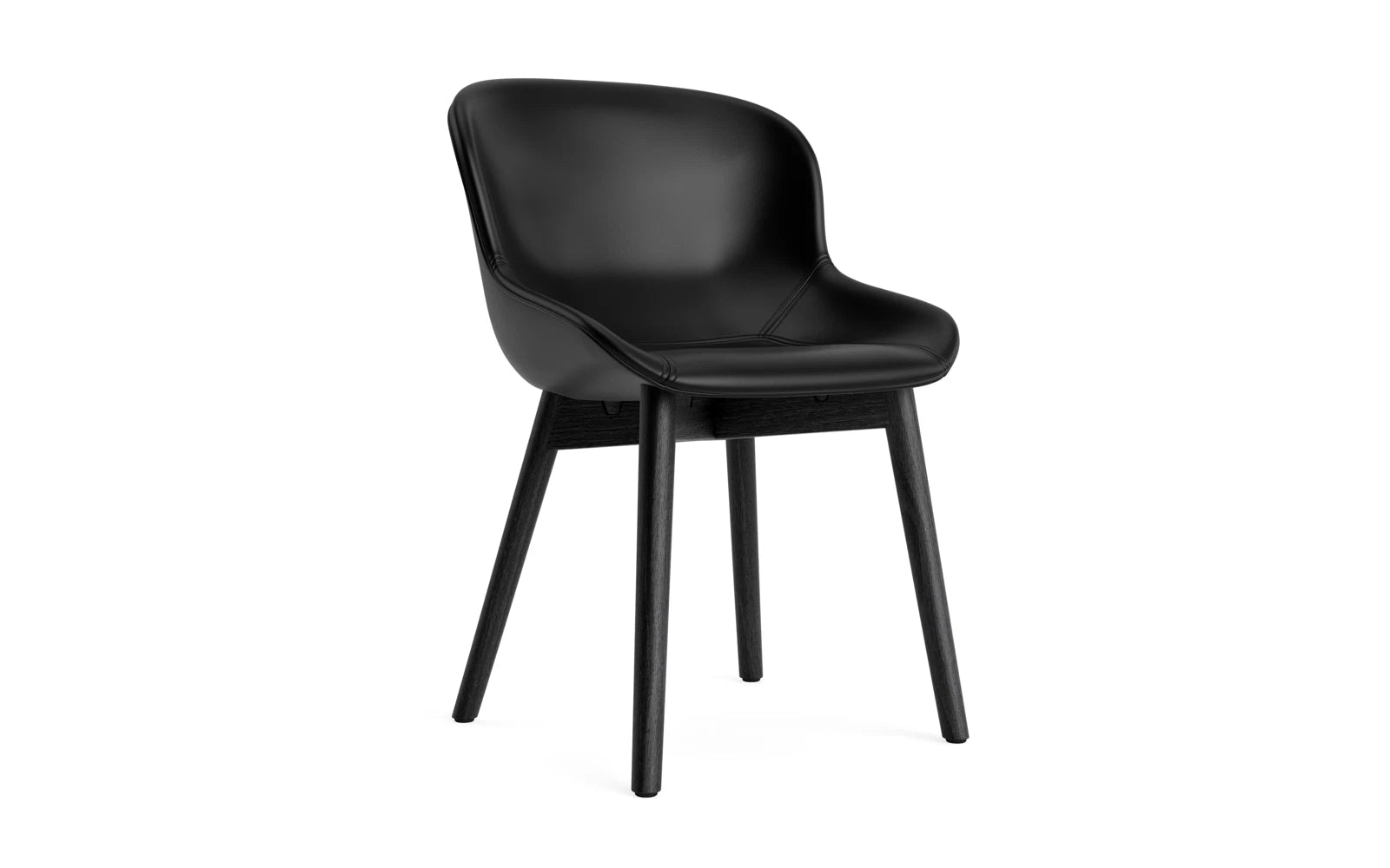 Hyg Stuhl vollpolster schwarze Eiche Ultra Leder in Ultra 41599 präsentiert im Onlineshop von KAQTU Design AG. Stuhl ist von Normann Copenhagen