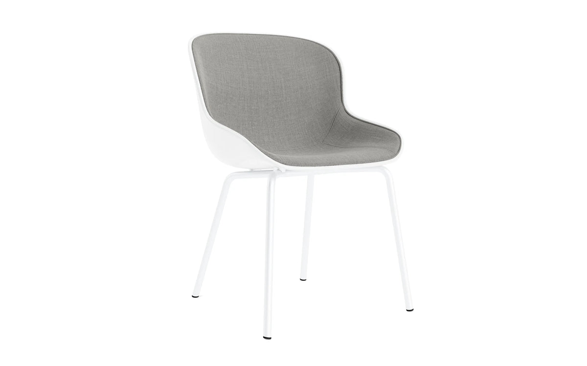Hyg Stuhl Frontpolster Weiss stahl Weiss/Remix in Remix 133 präsentiert im Onlineshop von KAQTU Design AG. Stuhl ist von Normann Copenhagen