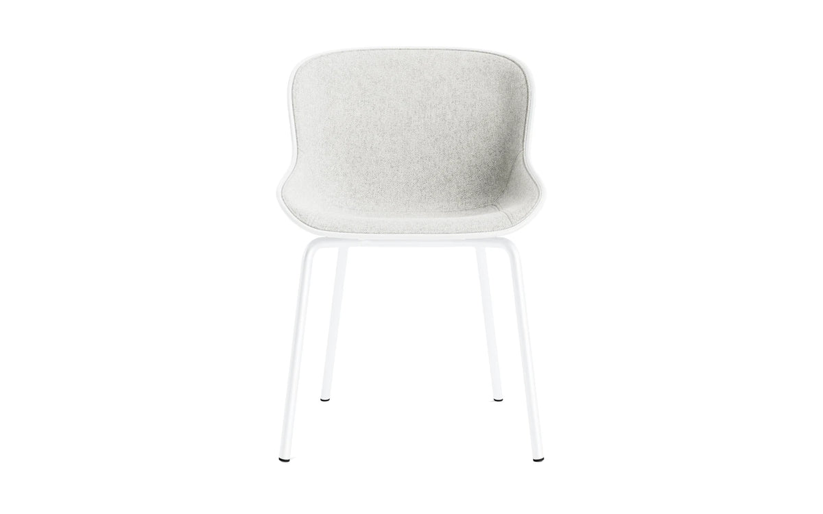 Hyg Stuhl Frontpolster Weiss stahl Weiss/Hallingdal in Hallingdal 110 präsentiert im Onlineshop von KAQTU Design AG. Stuhl ist von Normann Copenhagen