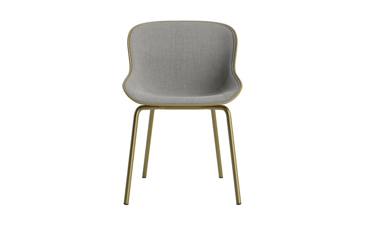 Hyg Stuhl Frontpolster Olive stahl Olive/Remix in Remix 133 präsentiert im Onlineshop von KAQTU Design AG. Stuhl ist von Normann Copenhagen