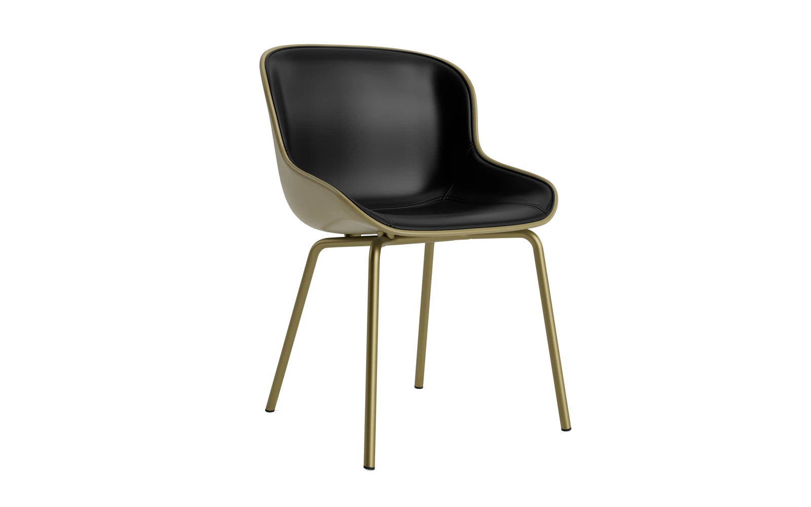 Hyg Stuhl Frontpolster Olive stahl Olive/Ultra in Ultra 41599 präsentiert im Onlineshop von KAQTU Design AG. Stuhl ist von Normann Copenhagen