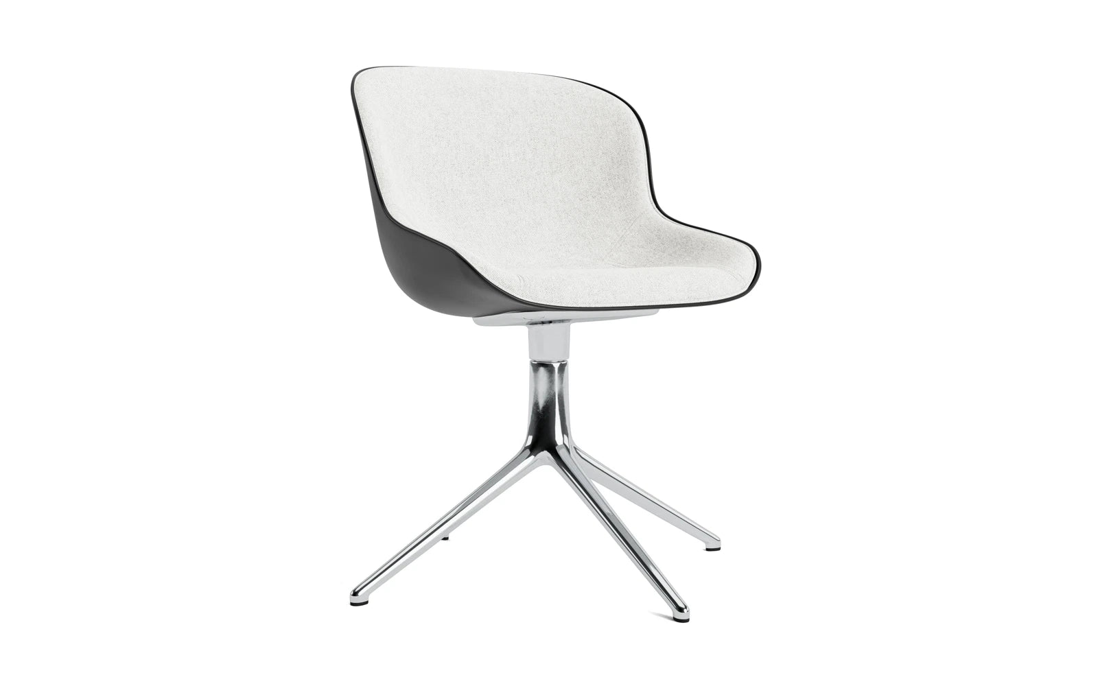 Hyg Drehstuhl 4B gepolstert Alu Schwartz /Hallingdal in Hallingdal 110 präsentiert im Onlineshop von KAQTU Design AG. Drehstuhl ist von Normann Copenhagen