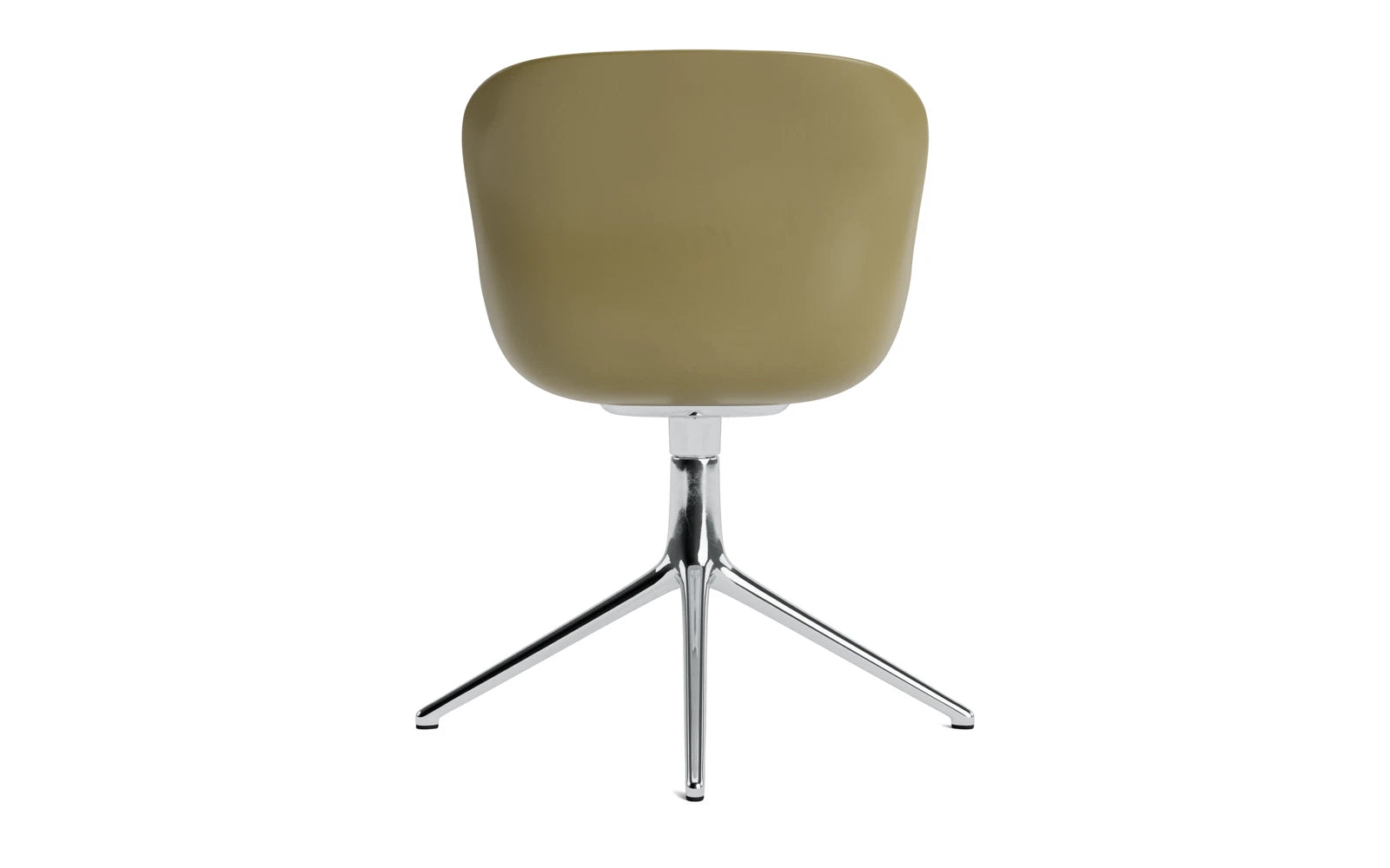 Erleben Sie den Hyg Drehstuhl in stilvollem Olive/Remix von Normann Copenhagen – ein eleganter, gepolsterter Sitz für Ihr modernes Zuhause.