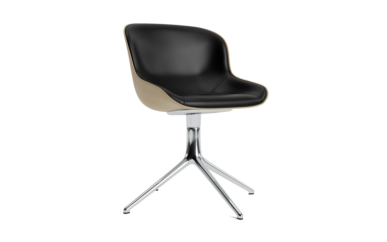 Hyg Drehstuhl 4B gepolstert Alu Sand/Ultra in Ultra 41599 präsentiert im Onlineshop von KAQTU Design AG. Drehstuhl ist von Normann Copenhagen