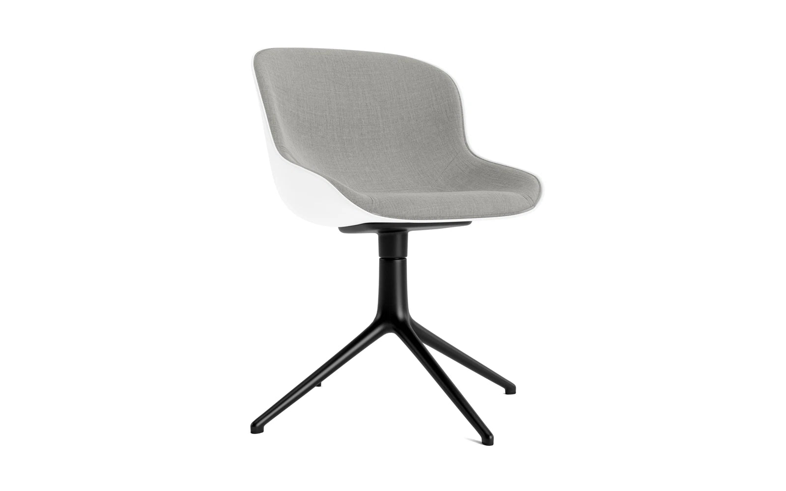 Hyg Drehstuhl 4B gepolstert Schwartz Alu Weiss/Remix in Remix 133 präsentiert im Onlineshop von KAQTU Design AG. Drehstuhl ist von Normann Copenhagen