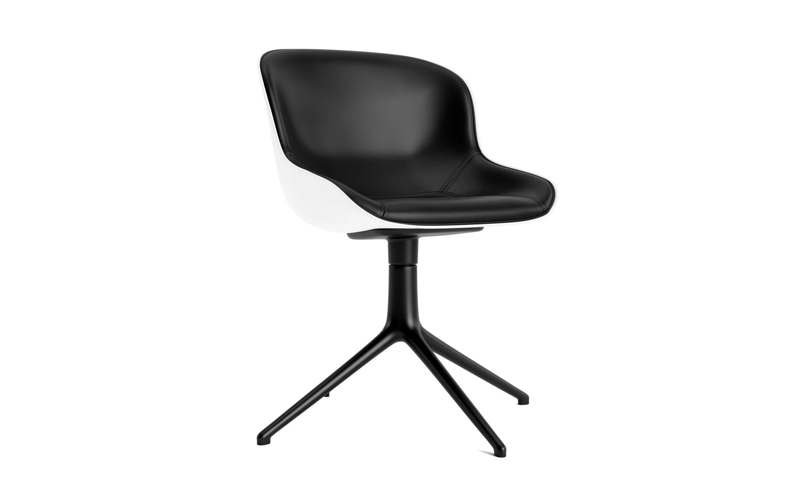 Hyg Drehstuhl 4B gepolstert Schwartz Alu Weiss/Ultra in Ultra 41599 präsentiert im Onlineshop von KAQTU Design AG. Drehstuhl ist von Normann Copenhagen